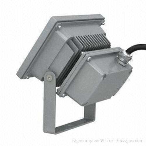 LED Floodlight with Aluminum Die-cast Alloy Body and High-utilization of Power